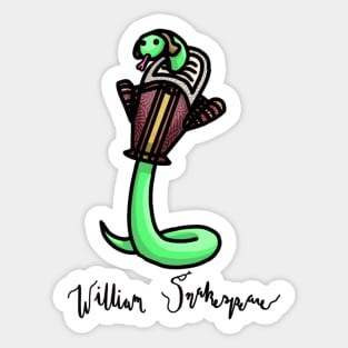 William Snakespeare Sticker